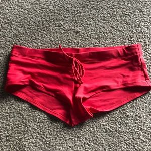 Hot pink swim shorts
